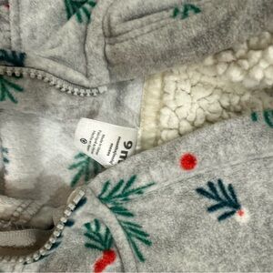Carters Girls 9 month One Piece Holiday Fleece